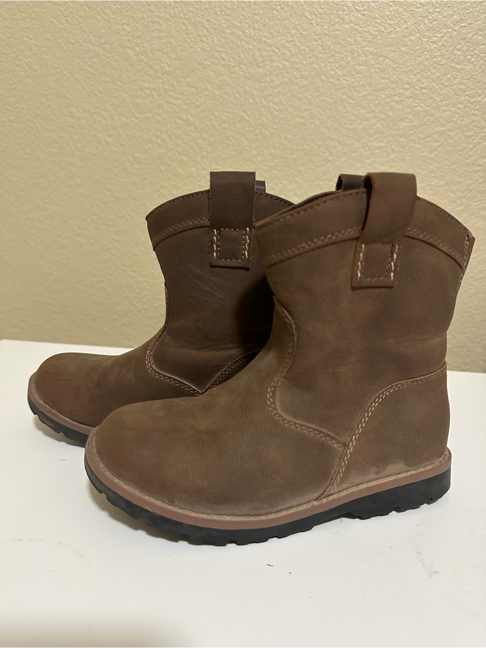 Worn Once | Kids Brown Pull-On Nubuck Boots